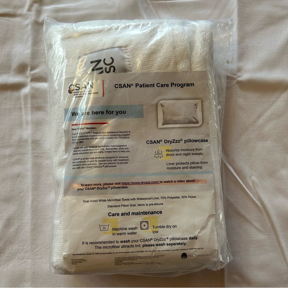 DryZzz White Pillowcase - Picture 1 of 6
